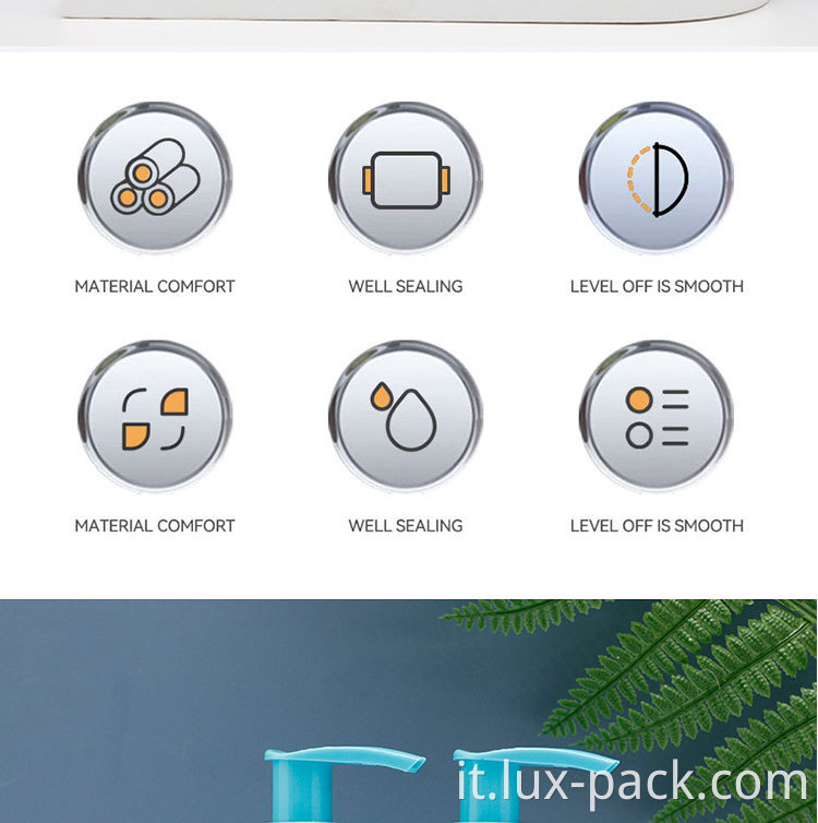 22-410 Big Alumite Spessa lozione per bottiglie di pompa per lozione costosa e bottiglia di crema